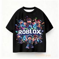 Roblox Children Summer Game Theme T-shirt Boys Clothes Girls Anime 110
