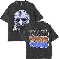 Washed Vintage Rapper Mf Doom Madvillainy The Illest Villains Graphic Tshirt Unisex Casual Oversized Tshirt Unisex Hip Hop Trend Tee M