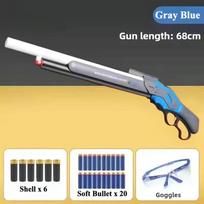 M1887 Soft Bullet Shell Ejecting Toy Gun Can Be Fired Manual Launcher Model Christmas Birthday Gift for Children Adults