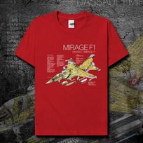 France F1 Mirage Fighter Blueprint Printed TShirt 100 Cotton ONeck Short Sleeve Summer Casual Unisexs Tshirt Streetwear S