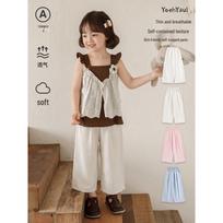 Girls' Summer Casual Balloon Pants 130cm rožinė