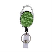 Work Card Rhinestones Badge Reel Name Tag ID Card Holders Retractable Badge Holder  Hospital žalia