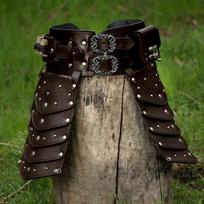 Europos Viduramžių Vikingų Diržas ir Sijonas Cosplay Šarvai Helovynui ir Karnavalui šviesiai ruda spalva