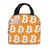 Bitcoin CPU Miner BTC Blockchain Cryptocurrency Insulated Lunch Bag for Women Kids Portable Food Boxes Thermal Lunch Box Tote One Size