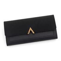 New PU Wallet Tri-Fold Multi-card Slot Long Purses Card Holder Hasp Closure Coin Purse Women juoda
