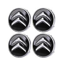 4 vnt. 60 mm automobilio ratlankio centrinės dalies dangtelis Citroen C5X e-C4 X e-C3 C4 C3 C5 C-Elysee C-Crosser Berlingo C1 C6 C2 AIRCROSS juoda