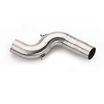 For Kawasaki Ninja ZX6R ZX636 2004-2008 Slip Under Seat Exhaust Mid Link Pipe Connecting Tube Modified 51mm Stainless Steel