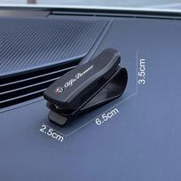 For Alfa Romeo Sunglasses Clip Auto Sun Visor Car Glasses Case Card Ticket Pen Holder For Alfa romeo giulietta giulia stelvio 15