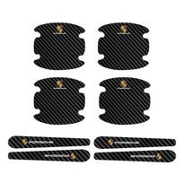 8 vnt./rinkinys Automobilio durų rankenėlių apsauginės lipdukai ant durų dubenėlių Porsche Cayenne Panamera Macan 911 718 Taycan Boxster Cayman 918 Pajun