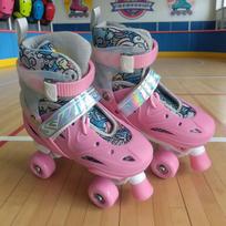 Children's Double Row Inline Roller Skates with Four Wheels for Girls and Boys Adjustable