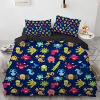 Microorganism Bacteria Comforter Cover Bedding Set For Winter Little Monster Pathogen Be Riotous With Colour Duvet Cover Set 3d 135x200cm