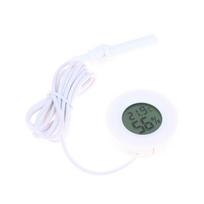 1.5 Meter Probe Digital LCD  Hygrometer Round Module for Sauna Room Precise Temperature Humidity Measurement balta