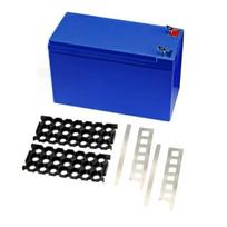 12V Lead Acid Battery Box 18650 Lithium Battery Storage Box  DIY Battery Organizer blue regular