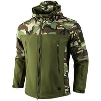 Žygiavimo Stovyklavimo Laipiojimo Slidinėjimo Kelnės Vandeniui Atsparūs Striukės Vyriškas Gobtuvu Kailis Kovinis Žvejybos Vyrai Žiemos SoftShell Taktinis M kamufliažas