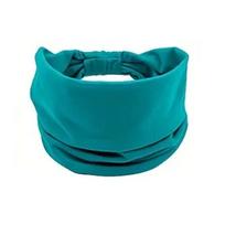 New Trendy European-American Wide Edge Elastic Sports Headband, Sweat-Absorbing Yoga Hairband, and Waist Macaron Bag One Size jūros banga