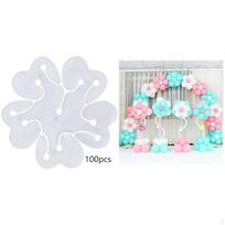 100x Balloon Clips Bulk Decorative Holder for Wedding Birthday Event Style A 2.56inch
