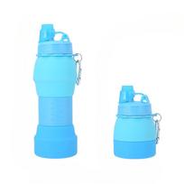 Lauko Sulankstomas Valgomas Silikoninis Butelis Kelioninis Nešiojamas Nešiojamas Silikoninis Butelis Kelionėms Fitnesui Sportui Vandens Butelis 500ml1PCS