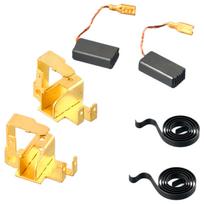 6Pcs Angle Grinder Parts Carbon Brush W Spring W Holder Set For Bosch GWS6-100 Electric Motor Spare Parts Power Tools Accessory China Mainland