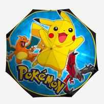 1pc Pokemon Pikachu Automatic Open/Close Umbrella   Compact Travel Umbrella, 8 Rib Heavy Duty, Perfect for Women & Men    a0923176
