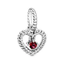 Pandora širdies formos dizaino pakabukas Unisex pakabukas Sidabrinis 798854C02 Box