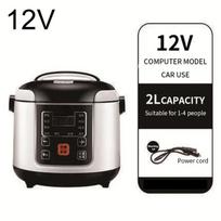 2025 24V Automobilinė mini ryžių viryklė Big Truck Mažas automobilis, savarankiškai važiuojantis automobilinis ryžių viryklė Lunch Box Meal Heater Travel Camp Warmer 2L