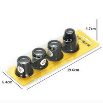 4pcs/Collection Eye Loupe Magnifiers 5x/10/15x/20x Watch Repair Tool Kit Jewelry Loupe Eyepiece Magnifiying Glass Watchmaker Tools