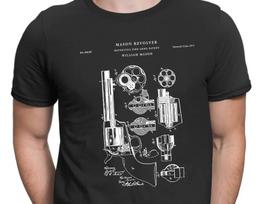 2026 Colt M1889 Revolver Patent T Shirt Pistol Gun Lover Gun Tshirt Hand Gun Unique Gift Handgun Gun Patent Unisex Tee Summer S