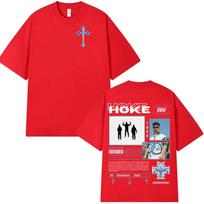 Rapper HOKE BBO Tour 2025 Graphic T Shirts Unisex's Retro High Quality Fashion T-shirt Unisex Hip Hop Oversized Cotton Tees Streetwear S