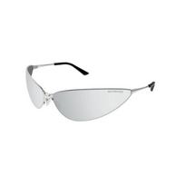 Balenciaga logotipas raidės netaisyklingos formos akiniai nuo saulės Vyriški akiniai nuo saulės Sidabriniai BB0315S001 93,Silver