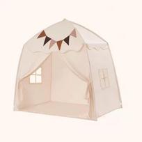 Kids Play Tent for Boys Girls Princess Castle Playhouse Indoor Outdoor Children's Toy House for Toddlers Tent Gift kreminė