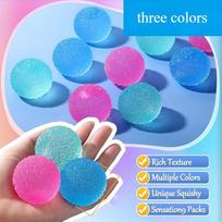 1PC Soft Sensory Stress Ball, Slow Rising Fidget Toy for Kids, Birthday Easter Valentine Gift, Party Favor, Basket Filler tamsi chaki spalva
