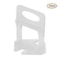100Pcs 0.5mm Tile Leveler Base Clips Wall Tiling Flooring Horizontal Position Leveling