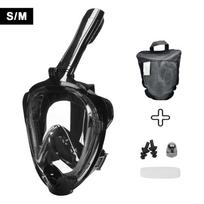 Full Dry Snorkel Mask for Adults Silicone Full Face Anti-Fog Diving Mask Snorkeling Gear-M6