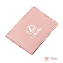 Ultra-thin Car Driver License Cover Credit Card Holder For Lexus F SPORT ES RX NX LS UX LM LX GX LC RZ IS CT GS RC HS SC TX LBX rožinė