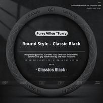 Applicable to Lexus steering wheel covers for models such as ES200, ES300h, RX350, NX200CT, and UX260, featuring faux leather de