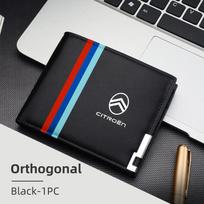 Car Men's Short Wallet Folding Credit Card Holder Coin Purse For Citroen Grand Berlingo Jumper Celysee Xsara Picasso Aircross