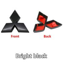 For Mitsubishi Pajero Xpander Space Star Ralliart Delica ASX 1Pc Mitsubishi Logo Steering Wheel Decal 3D Sticker Car Badge Logo