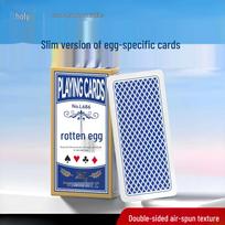 Guandan High-Grade Narrow Poker Cards: Thin, Long, Purple Core, Waterproof, Fold-Resistant, Extended Hardened Paper - Single Deck.