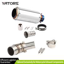 Exhaust Systems For Kawasaki Ninja 250 300 Z250 Exhaust Muffler Tip Mid Link Pipe System Slip On Exhausts Pipes