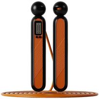Smart Digital Jump Rope with Calorie Counter - Adjustable Cordless Skipping Rope for Indoor & Outdoor Fitness, Orange