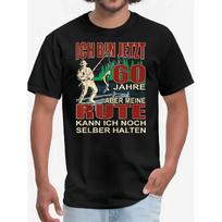 Men'S Funny 60th Birthday Fishing T-Shirt - German Text & Fish Design with  Ich Bin Jetzt 152.4cm  Saying - 60 Years Joke Gift for Dad, Husband, S juoda