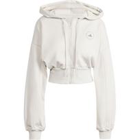 Adidas X Stella McCartney Sportswear Cropped Hoodie With Solid Color Logo Women Tops Mica-Pink IT8268 XXS