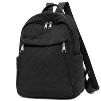 Women's Large Capacity Backpack Student Schoolbag pilka