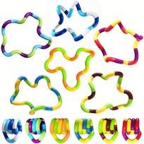 Quiet Twisty Fidget Toys, Squeeze, Twist, and Spin, Multicolored Sensory Toy for Kids, Stress Relief Toys & Educational Tools