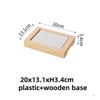 Japanese Rectangular Sushi Ice cold Tray box Seafood Platter Salmon Plate Dining Utensils Diware Serving Tray Banquet Tableware