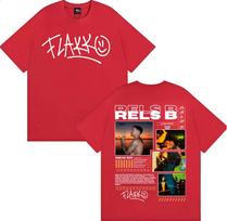 Rapper RELS B Skinny Flakk 2025 Tour Merch T Shirts Unisex Women Fashion Hip Hop Vintage Tshirt Casual ONeck Short Sleeve T Shirt S