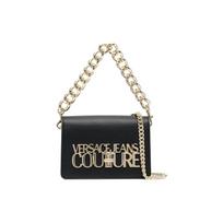 Versace Jeans Couture Auksinis raidžių logotipas Grandinėlės sagties užsegimas Mini rankinė Moteriškos rankinės Juoda 74VA4BL3-ZS467-899 Basic Set (Bag+Dust Bag)