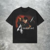 Resident Evil 4 Leon Kennedy Tshirt  Retro Y2K Unisexs Tshirt Summer New Y2K Cotton Casual Fashion Unisex Tshirt S