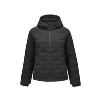 Skechers Basic Sports Series Warm Windproof Slim Fit Comfortable Down Jacket Women Outerwear Carbon-Black P424W063-0018 S