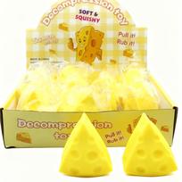 Novel Cute Cheese Squishy Squeeze Toy, Soft Slow Rebound Stress Toy, Perfect for Holiday & Party Gift Giving